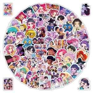 Cartoon Demon Hunters Graffiti Stickers Waterproof PVC Decals For Laptop Phone Notebook Journal Stationery Decoration