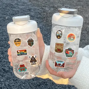 Waterproof outdoor landscape stickers for water bottles, helmets, and laptops, 50 pcs