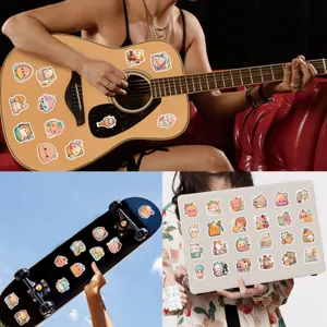 Kawaii cartoon cute little elf stickers, waterproof graffiti decals for laptop, skateboard, and guitar.