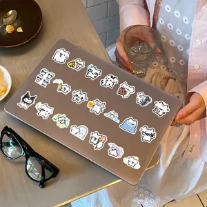 Cute cat doodle stickers DIY waterproof laptop skateboard decal set 100 pieces pack