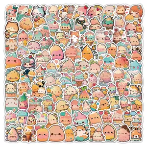 100-pack kawaii cute cartoon stickers vinyl waterproof aesthetic decals for water bottles laptops