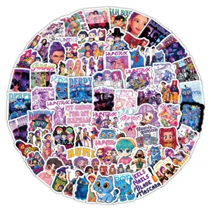100 Stuks KPop Demon Hunters Anime Cartoon Graffiti Stickers Waterdichte Decals voor Fles
