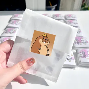 Cute cartoon beaver transformation plan sticker decorative children toy diary stationery roll