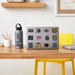 Waterproof funny sarcastic quote sticker pack for laptop and water bottle decoration