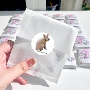 Cute cat meme stickers roll decorative waterproof funny pet stationery decal cute cat stickers set