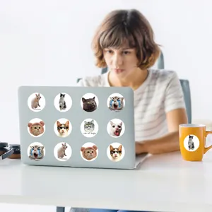 Cute cat stickers waterproof vinyl decal funny meme stickers for laptop water bottle decor