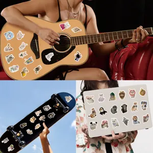 Cute cat stickers 103pcs waterproof decorative decals for laptop skateboard guitar diary planner