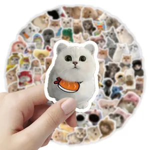 103pcs cute cat stickers realistic pet animal decals for phone stationery decoration