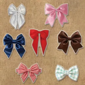 Decorative bow PET stickers pack for notebook journaling and DIY craft projects.
