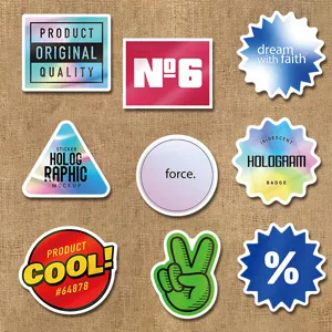 Set of retro laser cool English slogan stickers, creative decorative labels for journaling.