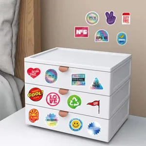 Aesthetic retro laser holographic sticker pack for journaling, DIY crafts and laptop decor.