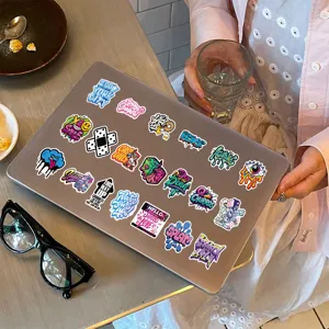 50 pcs hip hop street art graffiti stickers waterproof vinyl decals for laptop skateboard