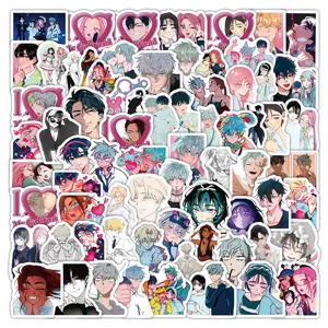 Cute anime character waterproof stickers bulk pack for journaling and crafts decoration use.