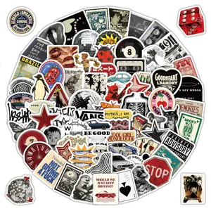 American Retro Y2K Cartoon Graffiti Waterproof Stickers Aesthetic Stationery Decals For Water Bottle Laptop Skateboard
