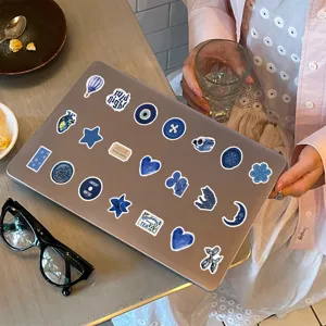 Dark blue aesthetic laptop stickers waterproof vinyl decals for decoration sticker pack.