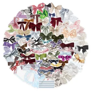Transparante PET strik sticker set waterdicht decoratieve briefpapier voor knutselen