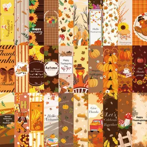 30Stuks Thanksgiving Boekenleggers Herfst Pompoen DIY Papier Clips Schattige Leeswijzers voor Studenten
