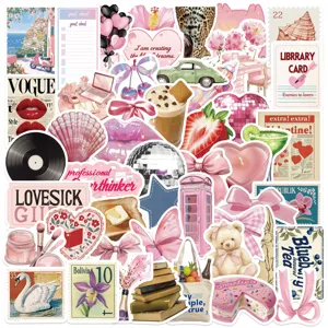 Vintage Junk Journal Stickers Aesthetic Scrapbook Supplies Waterproof Decals For Water Bottle Laptop Phone Notebook