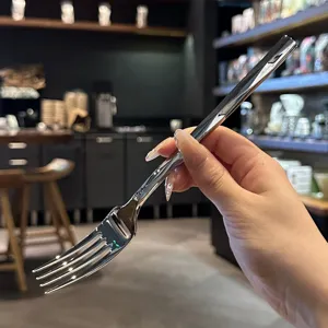 Stainless steel western dinner fork mirror polished table fork for luxury hotel restaurant