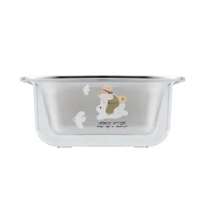 Passoire de cuisine a double couche en acier inoxydable pour lavage des legumes pro