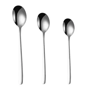 Koreanischer Stil 304 Edelstahl Löffel Set, hochwertige Ess- und Dessertsuppenlöffel.