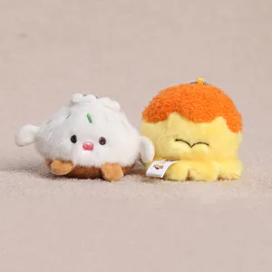 Cute Snack Series Plush Keychain Kawaii Food Stuffed Doll Pendant Bag Charm Cute Gift
