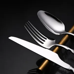 Ensemble de couverts en acier inoxydable fourchette couteau cuillère cuisine set
