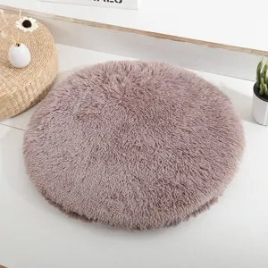 Tappeto per animali domestici rotondo soffice letto peluche cane cuscino gatto morbido