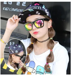 2023 new fashion colorful reflective sunglasses for women trendy Korean style uv protection sun glasses
