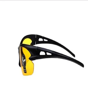 Occhiali da sole sportivi da ciclismo con lenti da visione notturna gialle e mont.