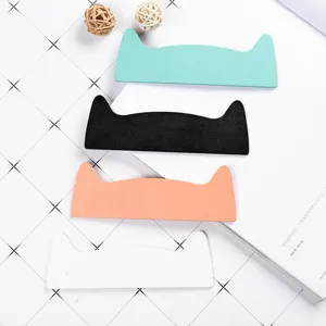 Creative cat ear wooden ruler 15cm cute stationery bullet journal tool mint black orange white