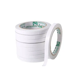 Ruban adhésif double face blanc à haute viscosité pour le bureau et maison solide.