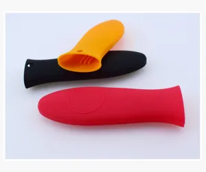 Funda de silicona para mango de olla aislamiento térmico anti-quemaduras antideslizante