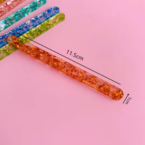 DIY colorful glitter acrylic popsicle sticks jelly ice cream craft sticks 11.5cm