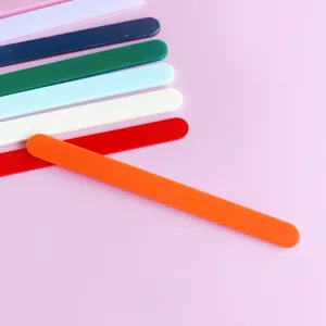 Bunte Acryl Stiele für Eis am Stiel, farbige DIY Bastelhölzer für Kuchen und Kinderhandwerk