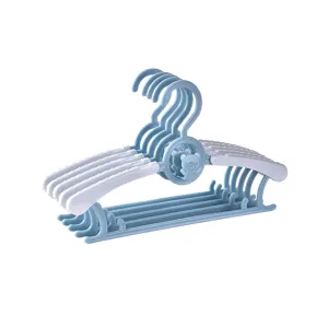 Multifunctional foldable kids clothes hanger baby non-slip windproof adjustable rack