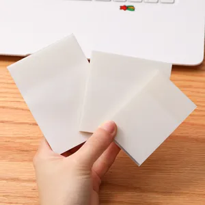 Foglietti adesivi trasparenti minimalisti blocchetti per appunti scuola e ufficio studio