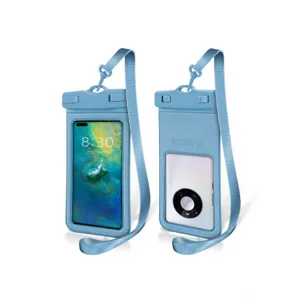 Transparent PVC Waterproof Phone Bag Floating Cell Phone Dry Pouch Case Cover For Swimming Diving Outdoor Beach