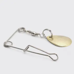 Metal fishing lure snap swivel spinner blade connector tackle accessory for fresh water