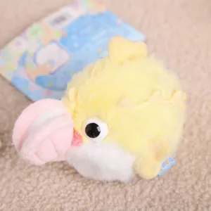 Lindo colgante de peluche de pez con diseño retráctil juguete de muñeca suave regalo