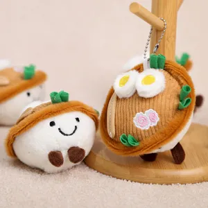 Llavero de peluche de cuenco de ramen lindo, colgante de bolsa de muñeca de fideos.