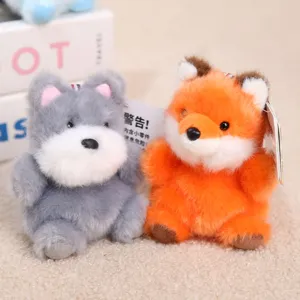 Cute plush toy keychain pendants, soft fluffy animal doll bag charms for kids and daily gifts.