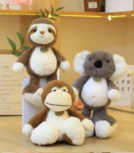Süße Dschungel Plüschtier Set mit Faultier Affe und Koala Kuscheltiere als tolles Kindergeschenk.