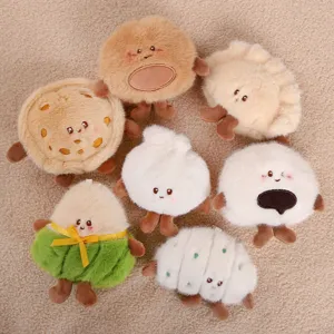 Lindo colgante de peluche serie comida muñeca para bolso encanto bola de masa pan snack juguete