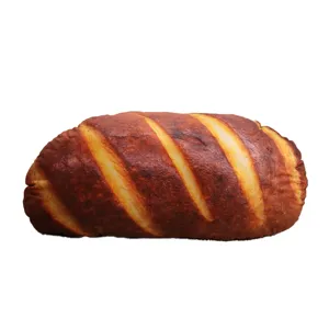 Cuscino in peluche di pane francese 3D realistico morbido cuscino di cibo per divano