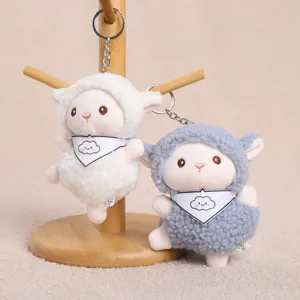 Süßes schaf plüsch schlüsselanhänger tier puppe taschen anhänger geschenk für kinder
