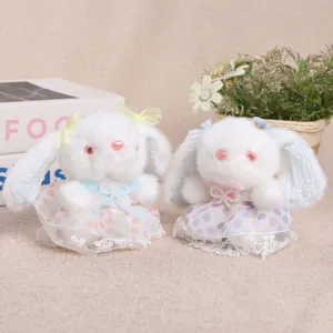 Süßes Kaninchen Plüschtier Schlüsselanhänger weiches Hase Anhänger Tasche Charm Puppe Detail