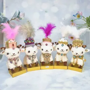 Xinjiang pluche schaap speelgoed souvenir schattig krullend lam pop sleutelhanger decoratie