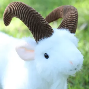 Simulation Xinjiang goat plush toy home decor cute stuffed animal souvenir gift box