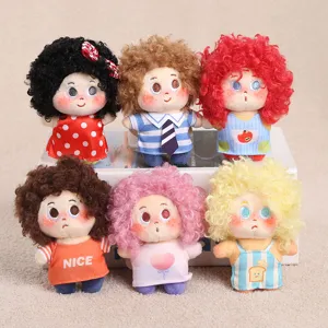 Carino peluche riccio capelli bambola ciondolo stella ragazzo portachiavi borsa toy